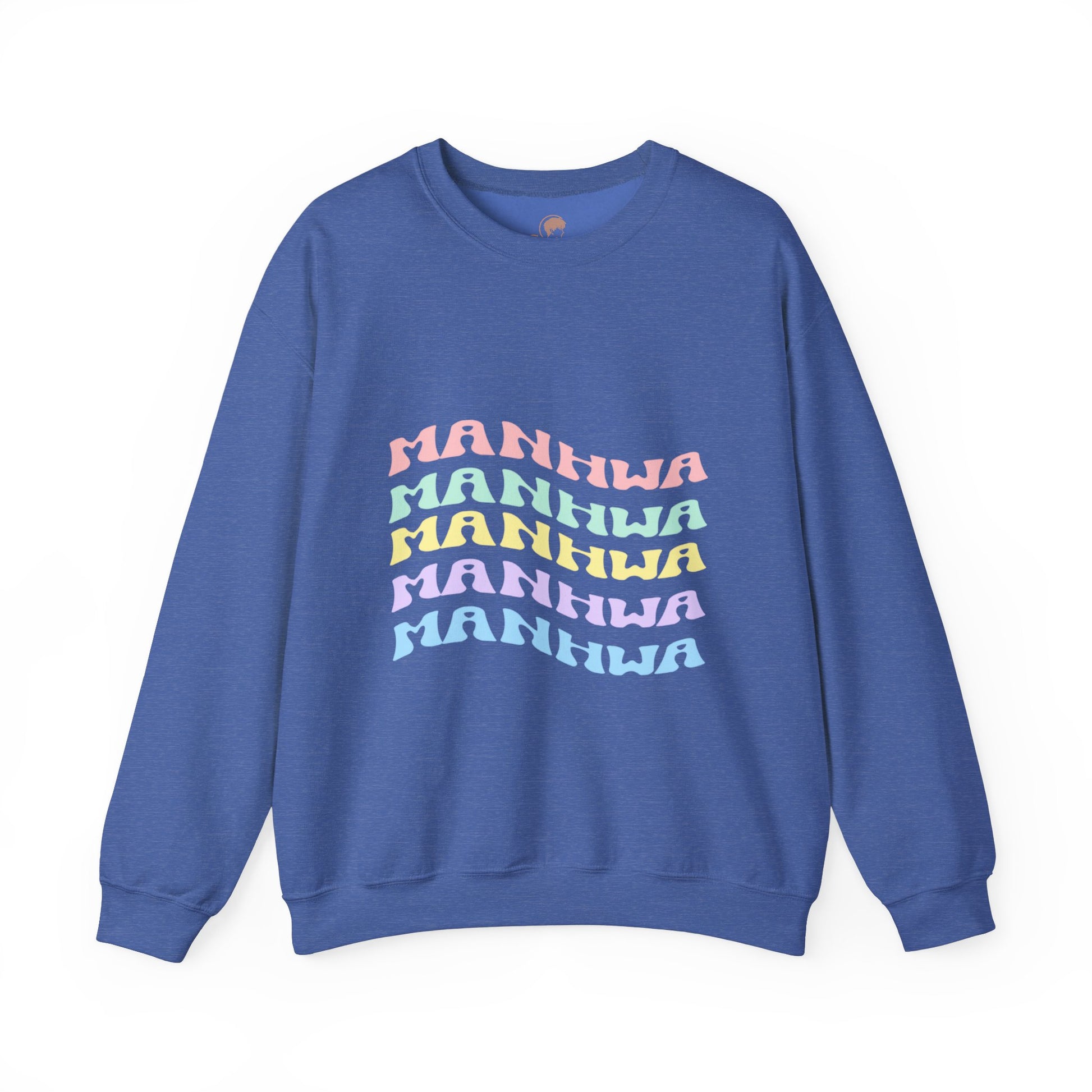 Wavy Text Manhwa Crewneck Sweatshirt