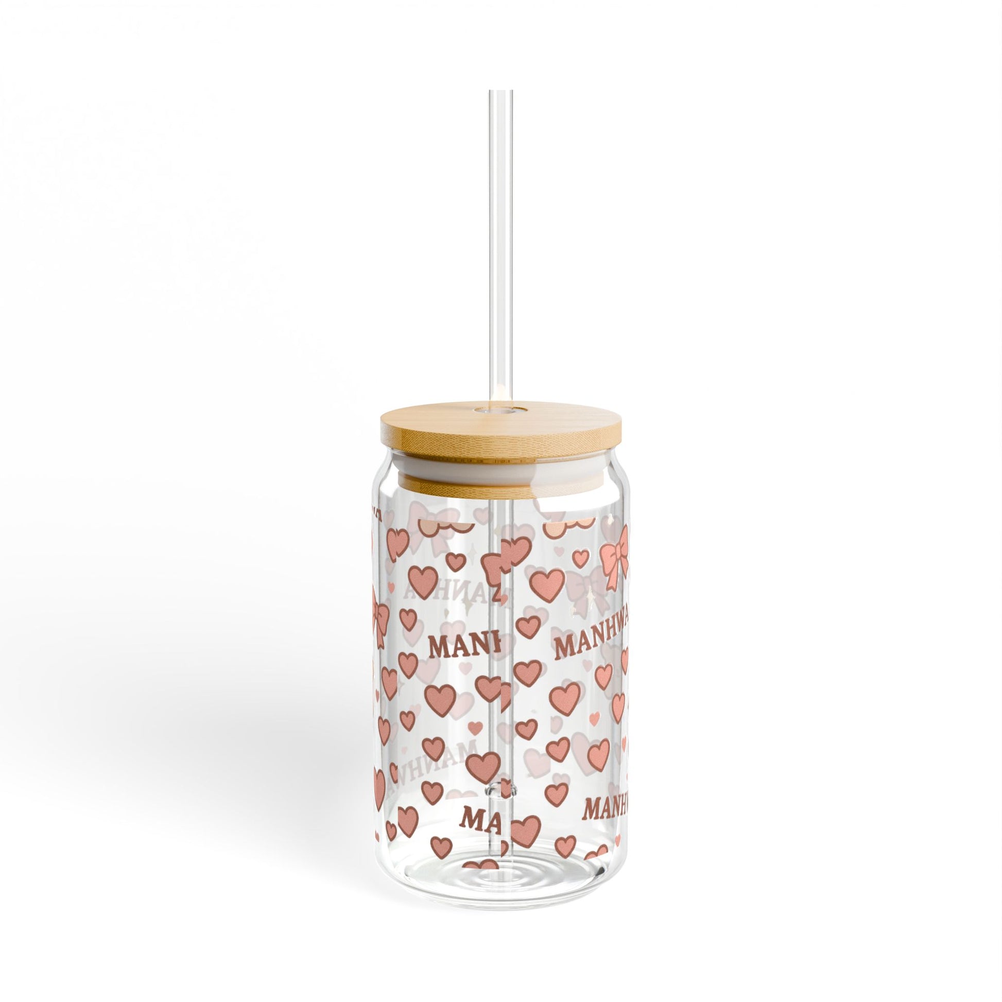 Manhwa Girly Sipper Glass, 16oz