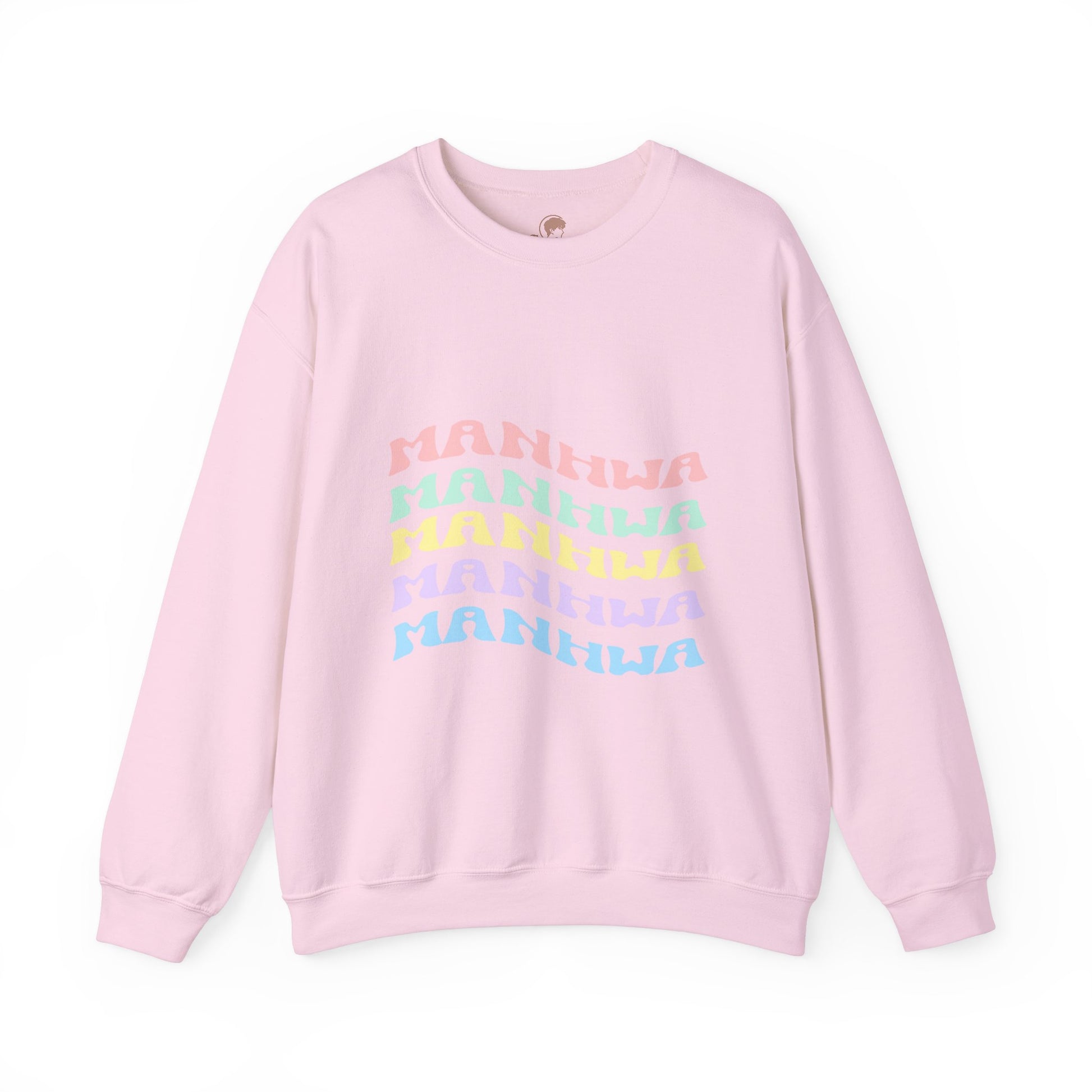 Wavy Text Manhwa Crewneck Sweatshirt