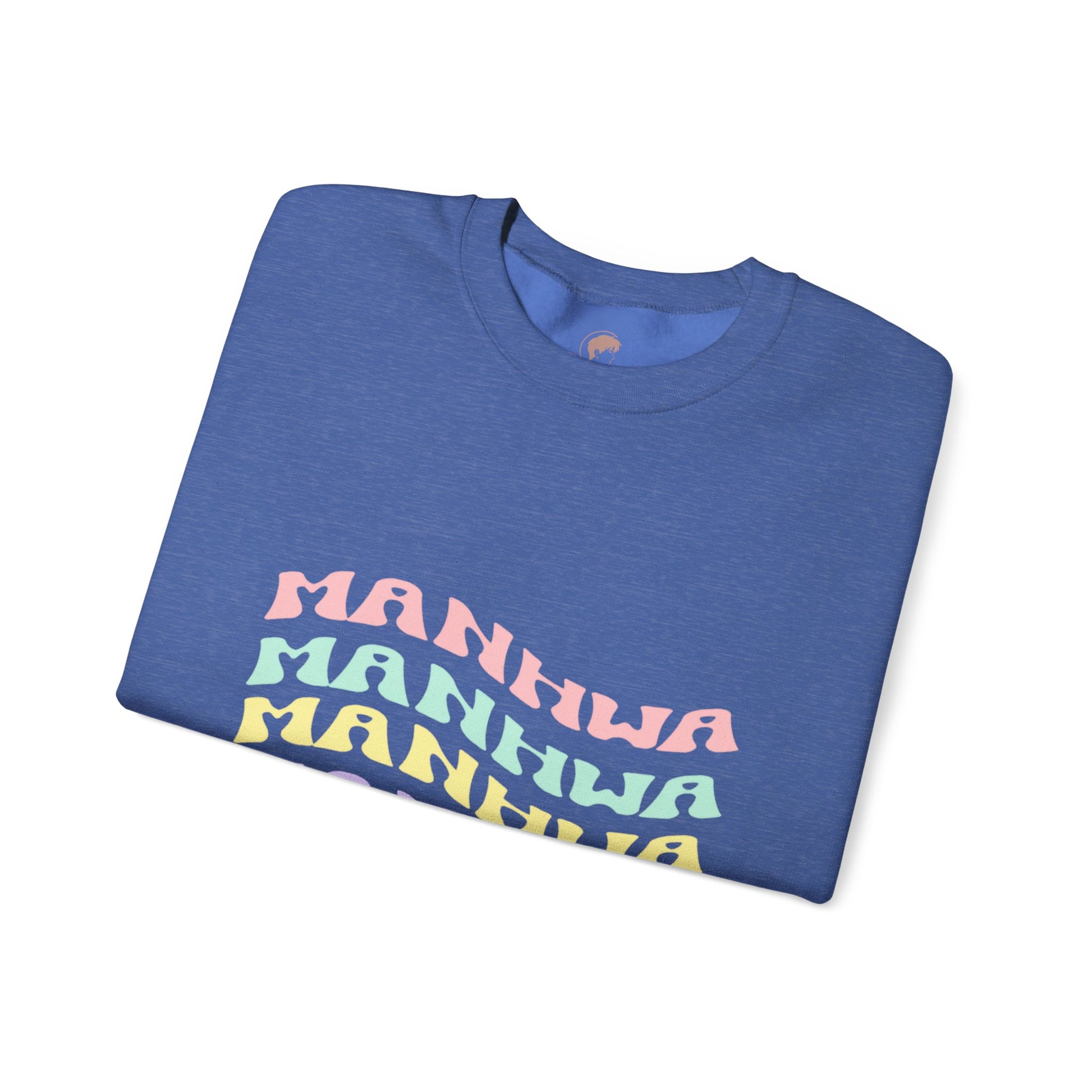 Wavy Text Manhwa Crewneck Sweatshirt