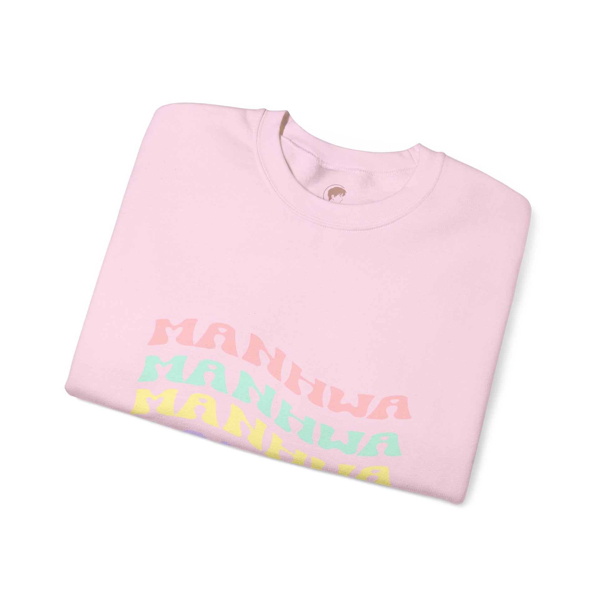 Wavy Text Manhwa Crewneck Sweatshirt
