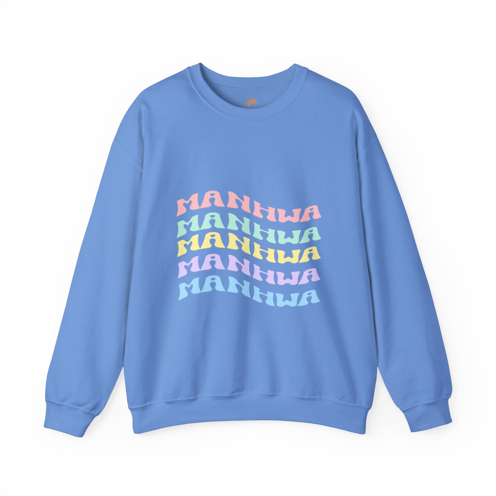 Wavy Text Manhwa Crewneck Sweatshirt