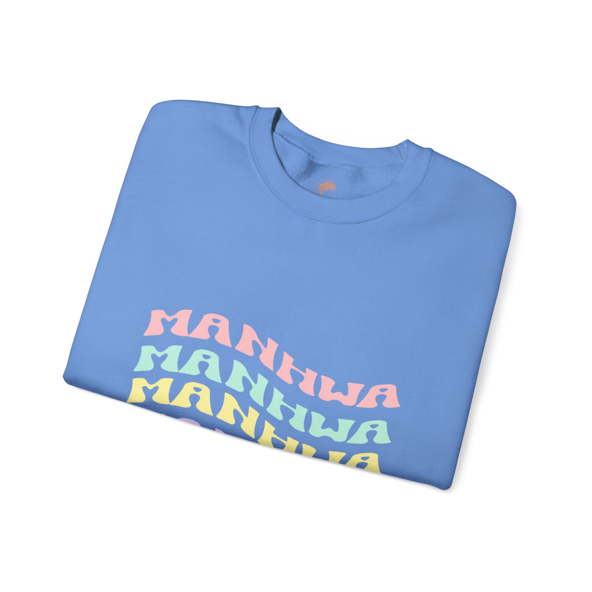 Wavy Text Manhwa Crewneck Sweatshirt