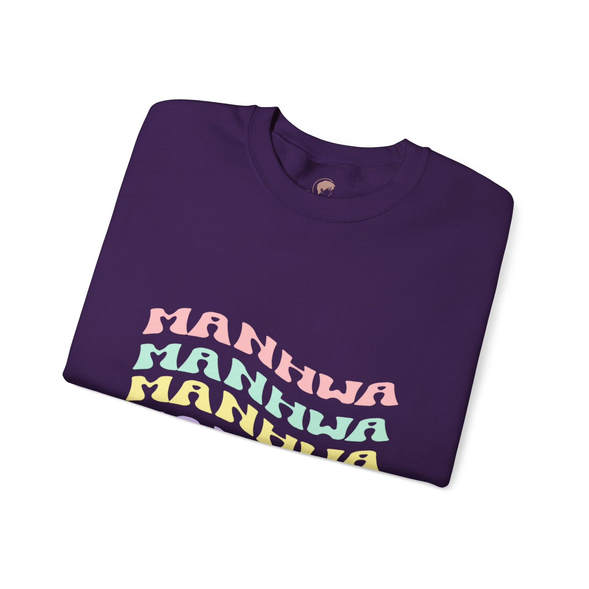 Wavy Text Manhwa Crewneck Sweatshirt