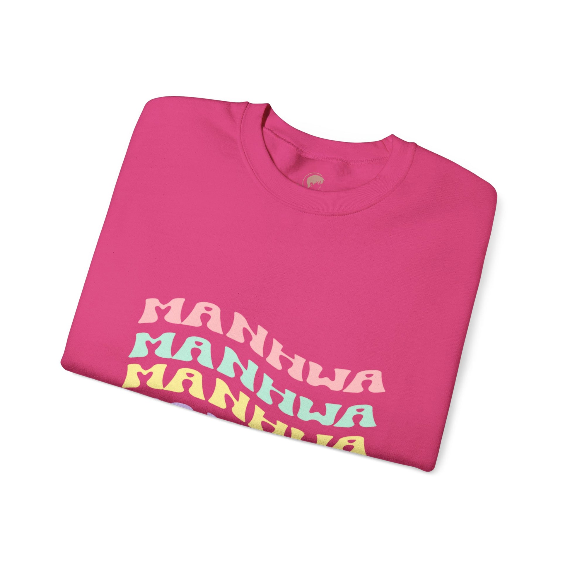 Wavy Text Manhwa Crewneck Sweatshirt